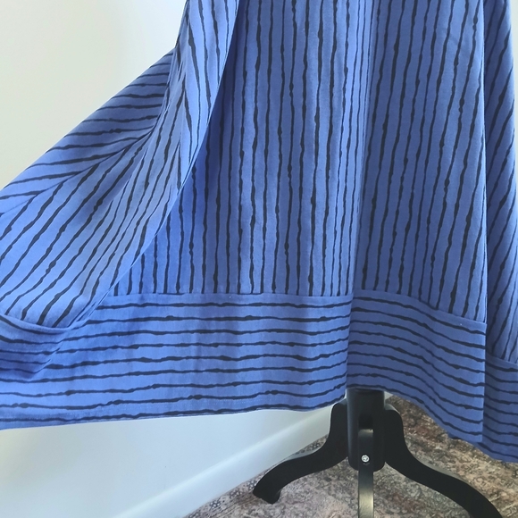 NWT- M x MATTHILDUR -Icelandic-Handmade -Blue and Black -Sleeveless-dress-Size M - Picture 8 of 13